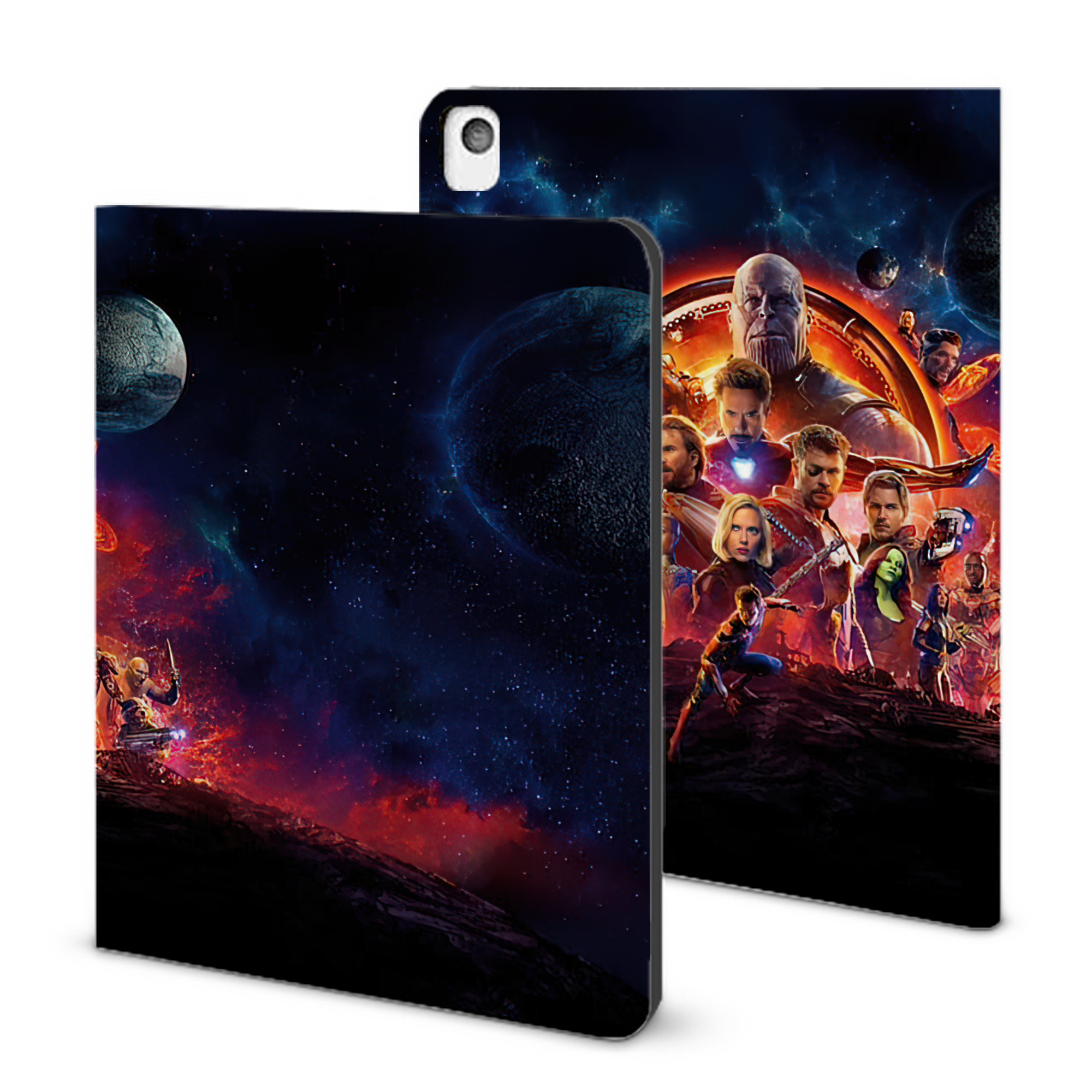 （画像用） アベンジャーズ The Avengers IPadケース ペンホルダー付き ブックスタイルデザイン